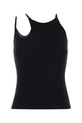 Alexander Mcqueen Women Black Mesh Tank Top
