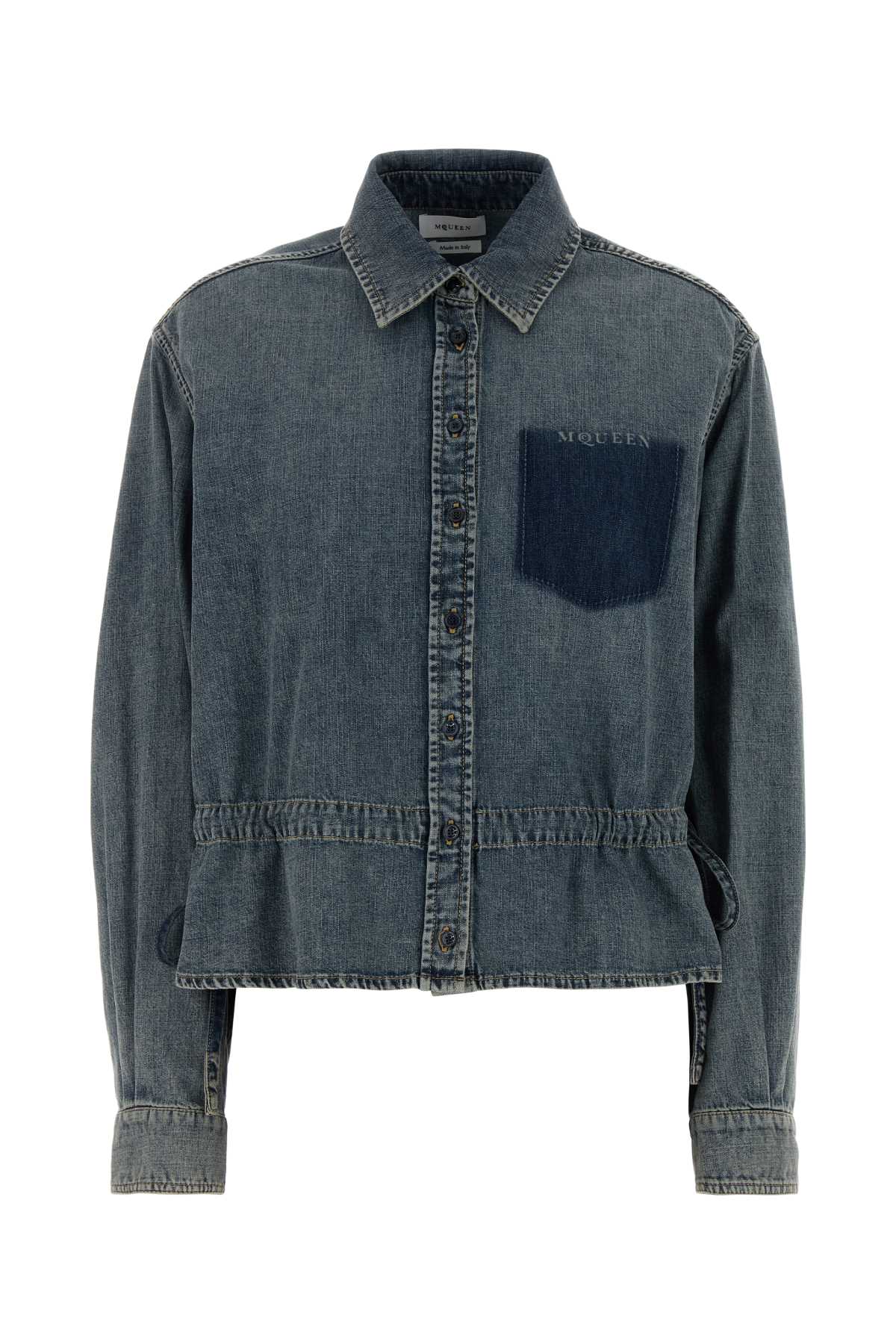 Alexander Mcqueen Women Denim Shirt
