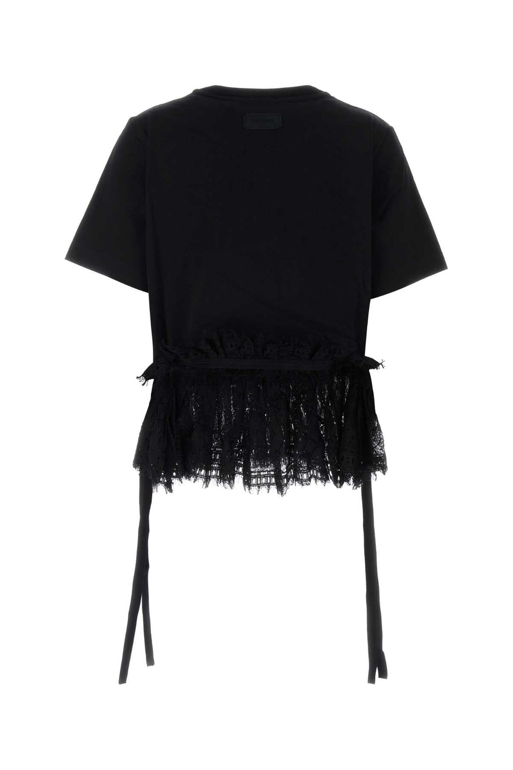 Alexander Mcqueen Women Black Cotton T-Shirt