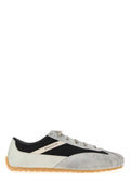 Alexander Mcqueen Men Two-Tone Leather And Fabric Boxe Sneakers