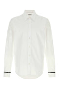 Alexander Mcqueen Men White Poplin Shirt