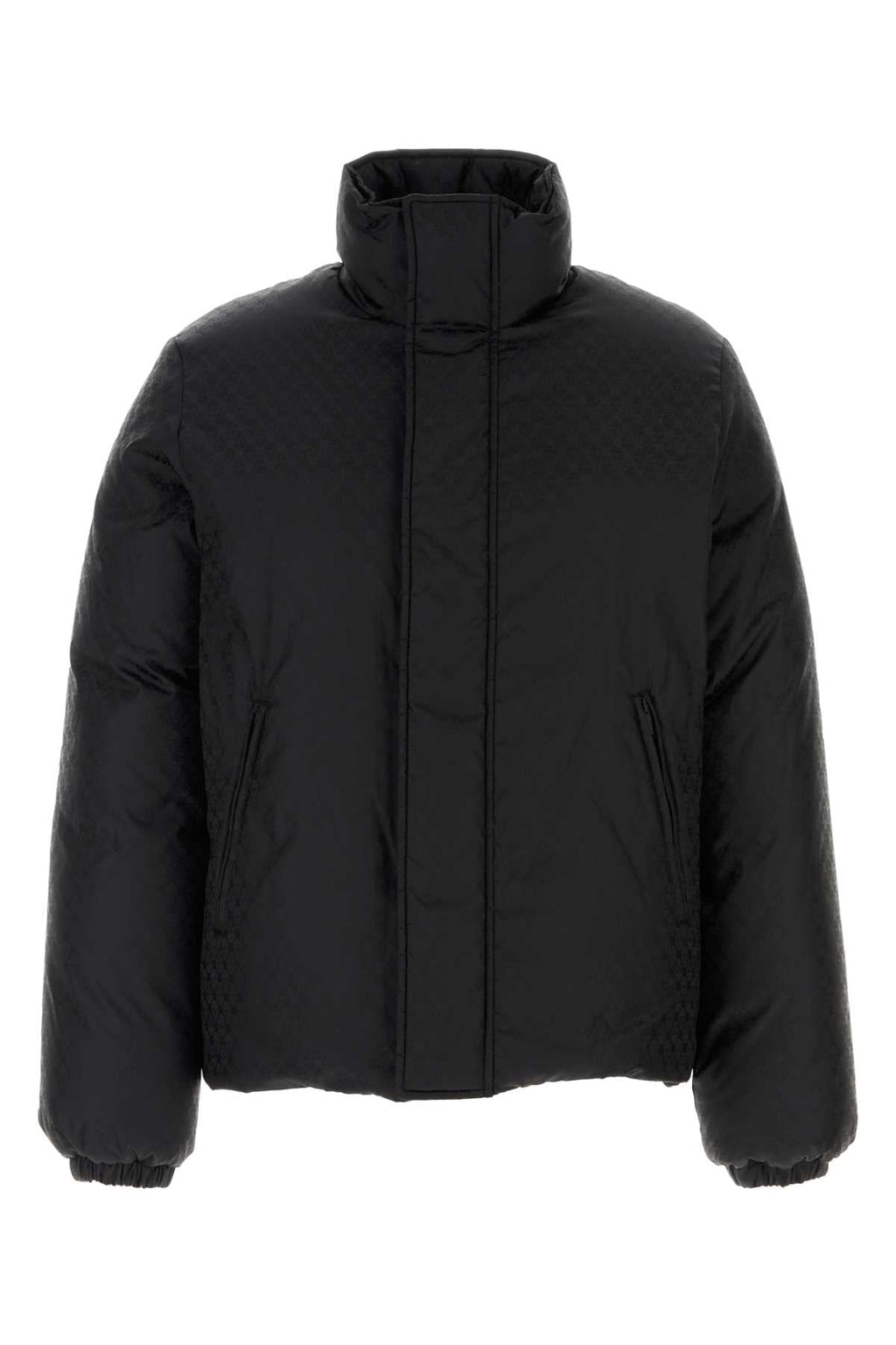 Alexander Mcqueen Men Black Nylon Down Jacket