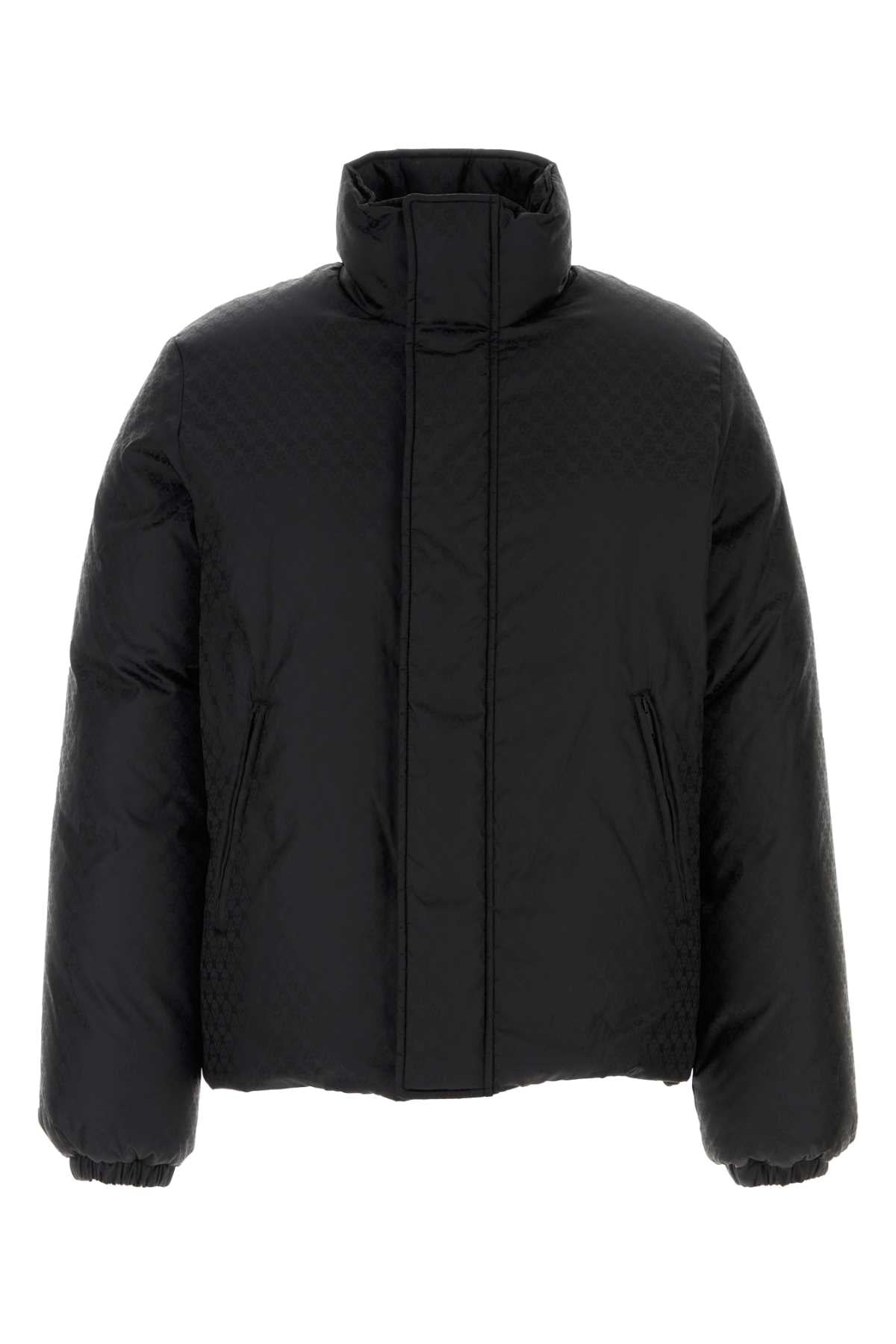 Alexander Mcqueen Men Black Nylon Down Jacket
