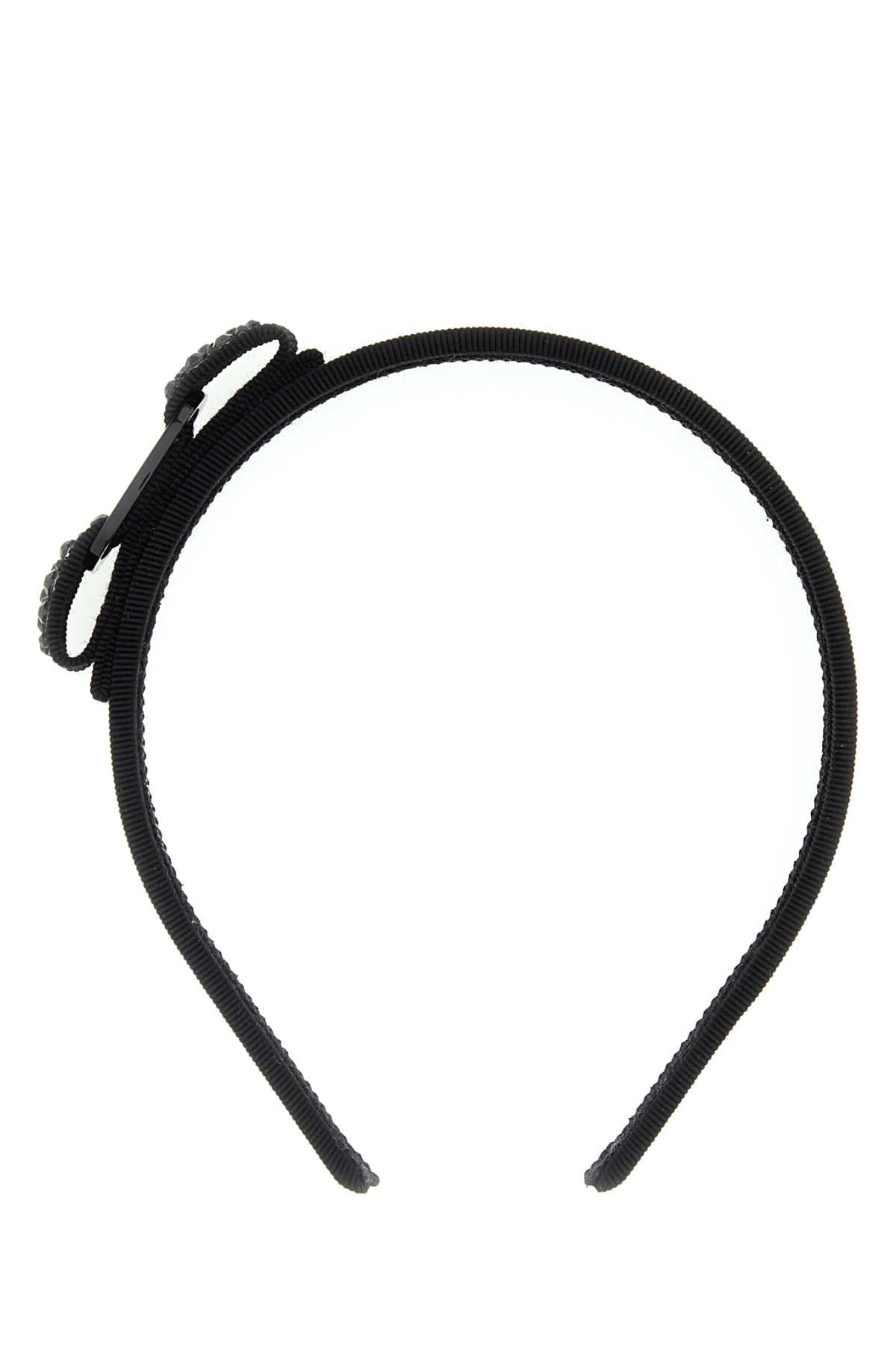Salvatore Ferragamo Women Black Fabric Hairband