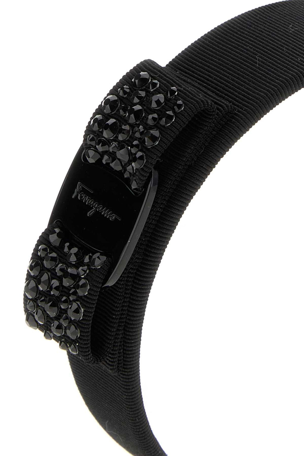 Salvatore Ferragamo Women Black Fabric Hairband