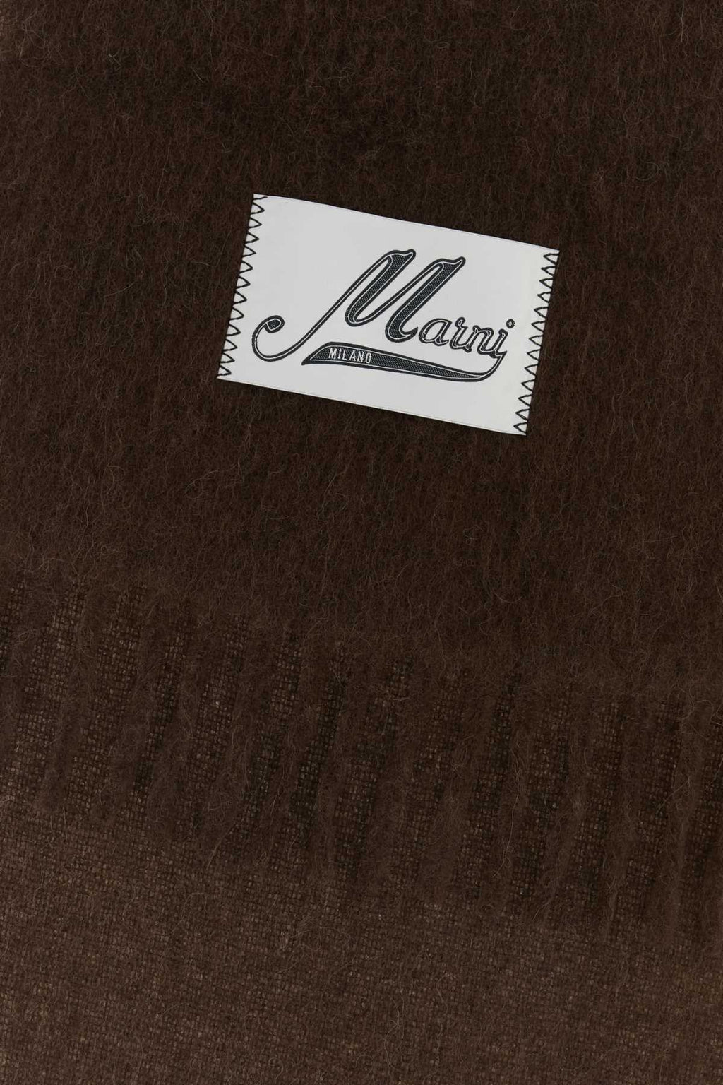 Marni Women Brown Alpaca Blend Scarf