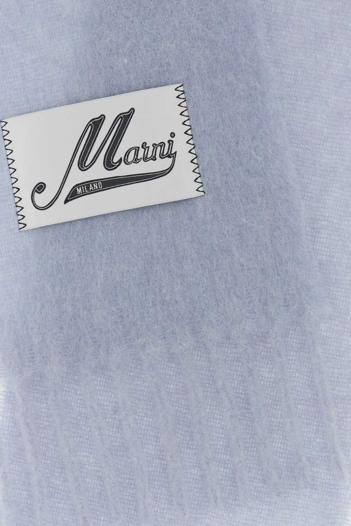 Marni Women Powder Blue Alpaca Blend Scarf