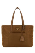 Prada Women Brown Re-Nylon Shopping Bag