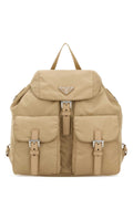 Prada Women Sand Canvas Backpack