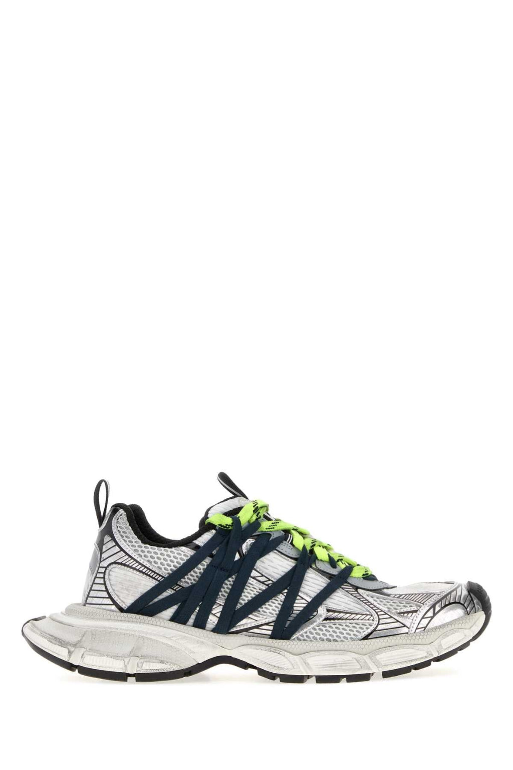 Balenciaga Men Multicolor Mesh And Rubber 3Xl Sneakers