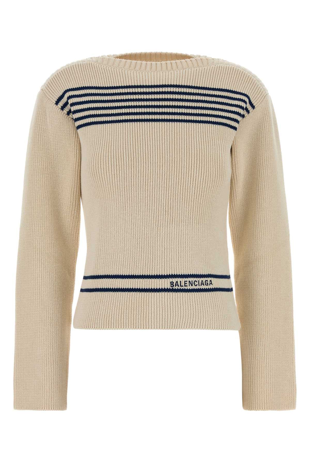 Balenciaga Women Sand Cotton Sweater