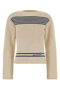 Balenciaga Women Sand Cotton Sweater