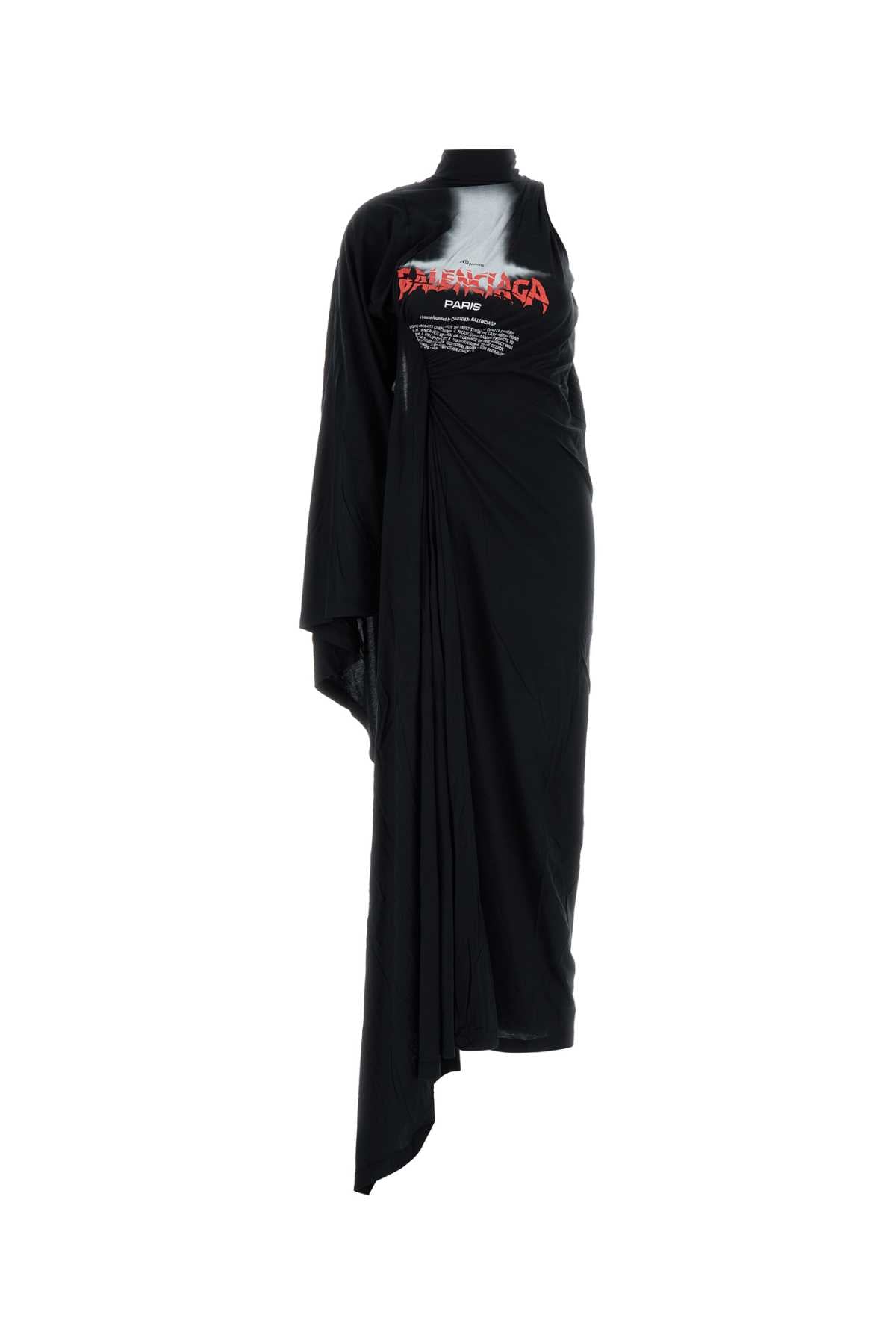 Balenciaga Women Black Cotton Dress