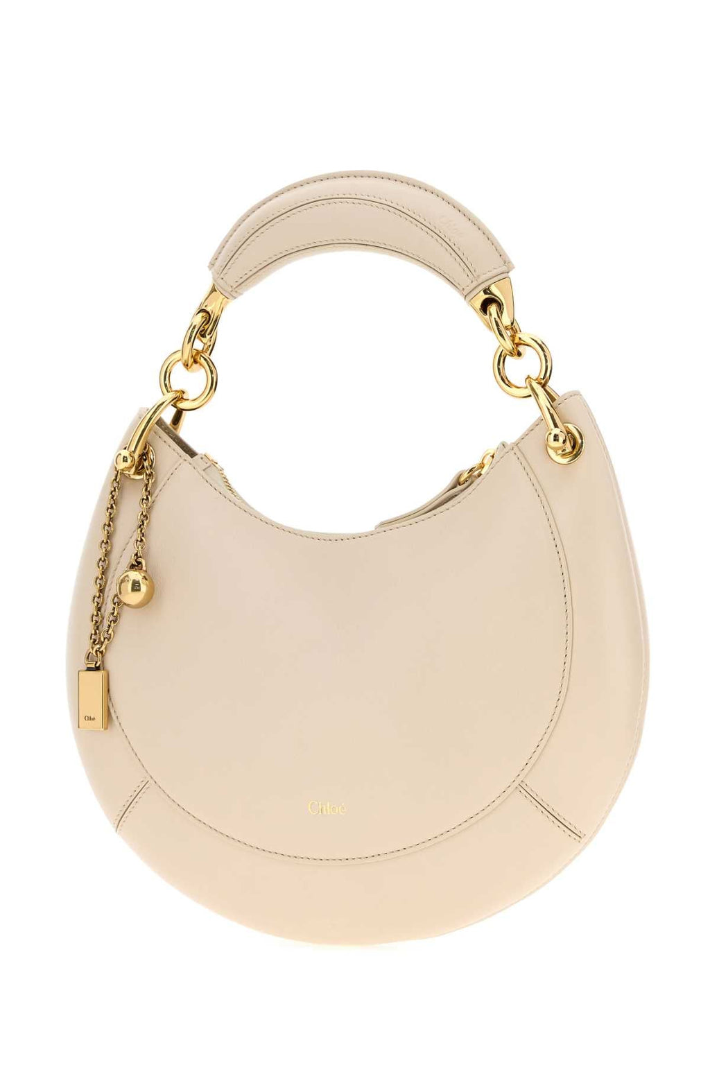 Chloe Women Sand Leather Chloe Banana Handbag