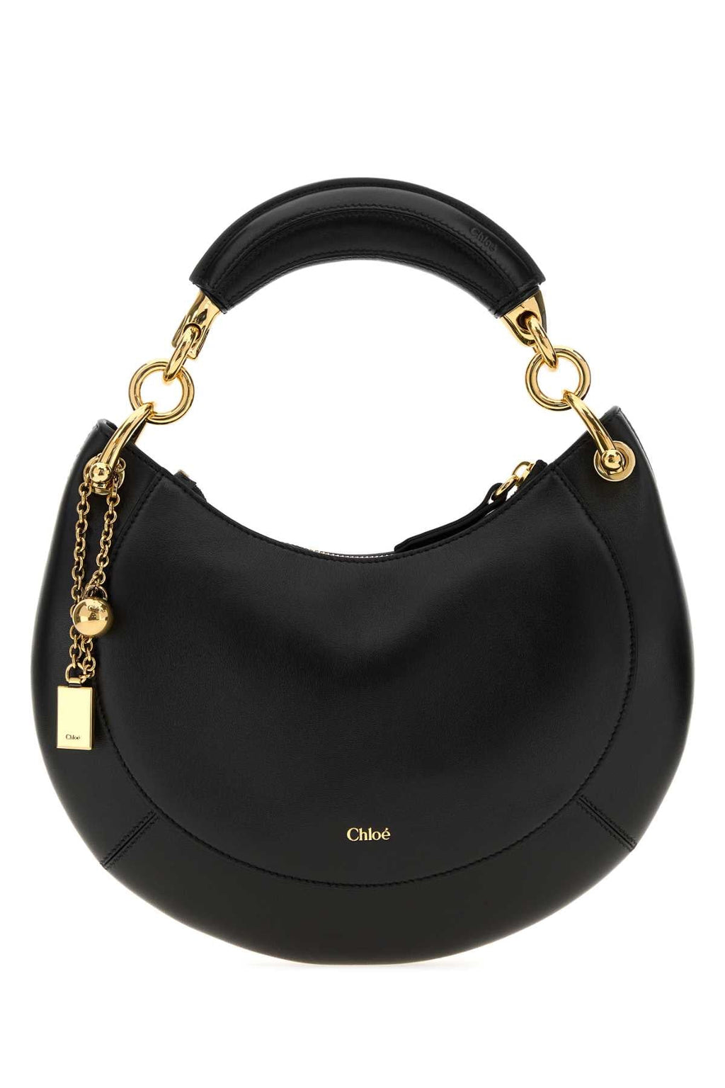 Chloe Women Black Leather Chloe Banana Handbag