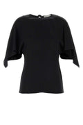 Stella Mccartney Women Black Satin Top