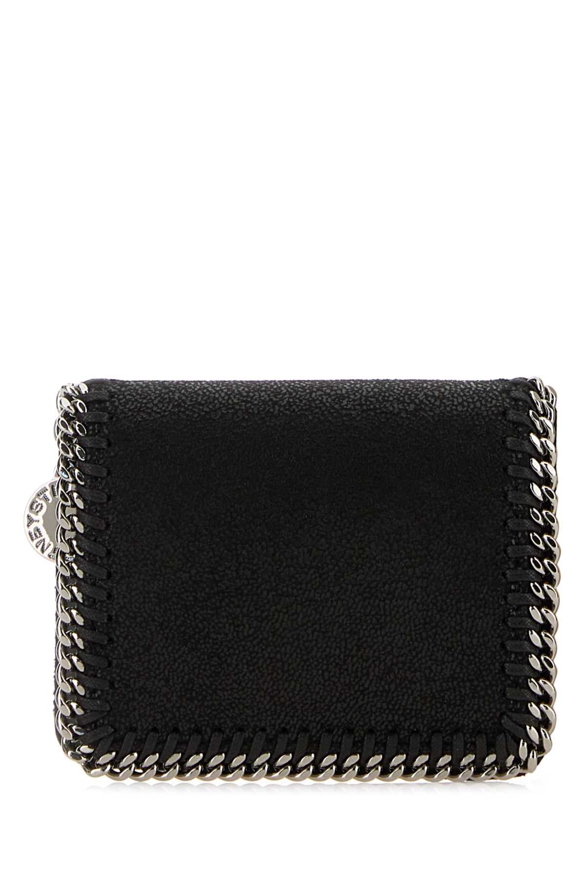 Stella Mccartney Women Black Shaggy Deer Falabella Wallet