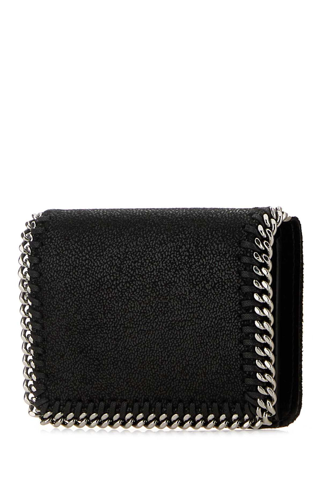 Stella Mccartney Women Black Shaggy Deer Falabella Wallet