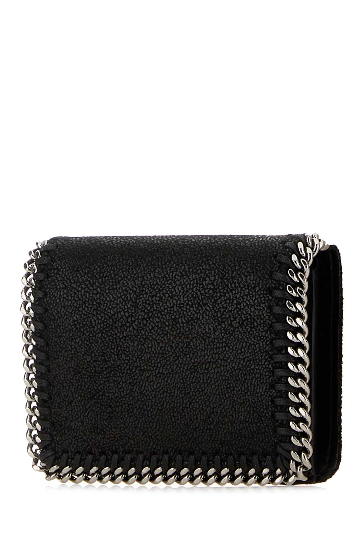 Stella Mccartney Women Black Shaggy Deer Falabella Wallet