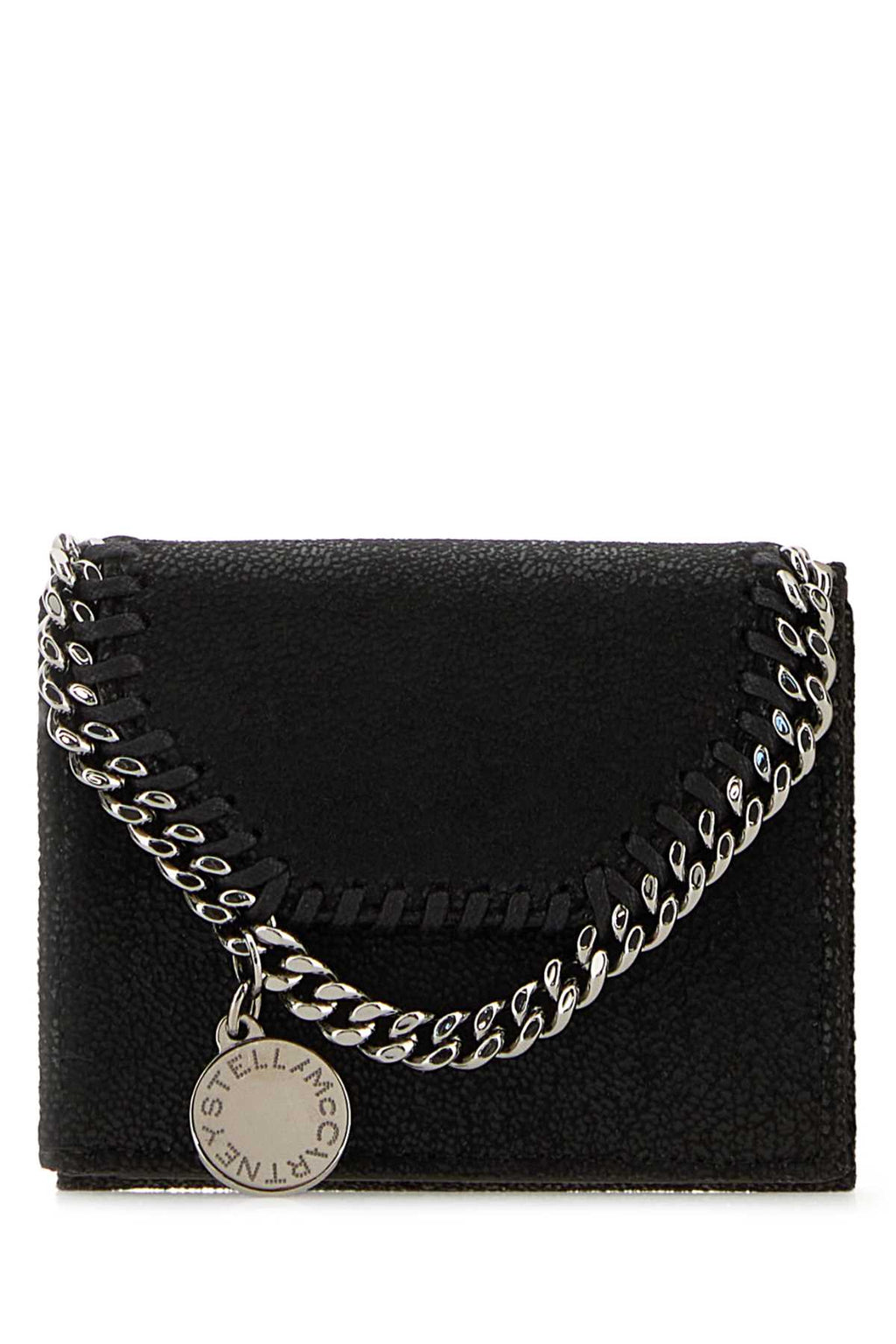 Stella Mccartney Women Black Shaggy Deer Falabella Wallet