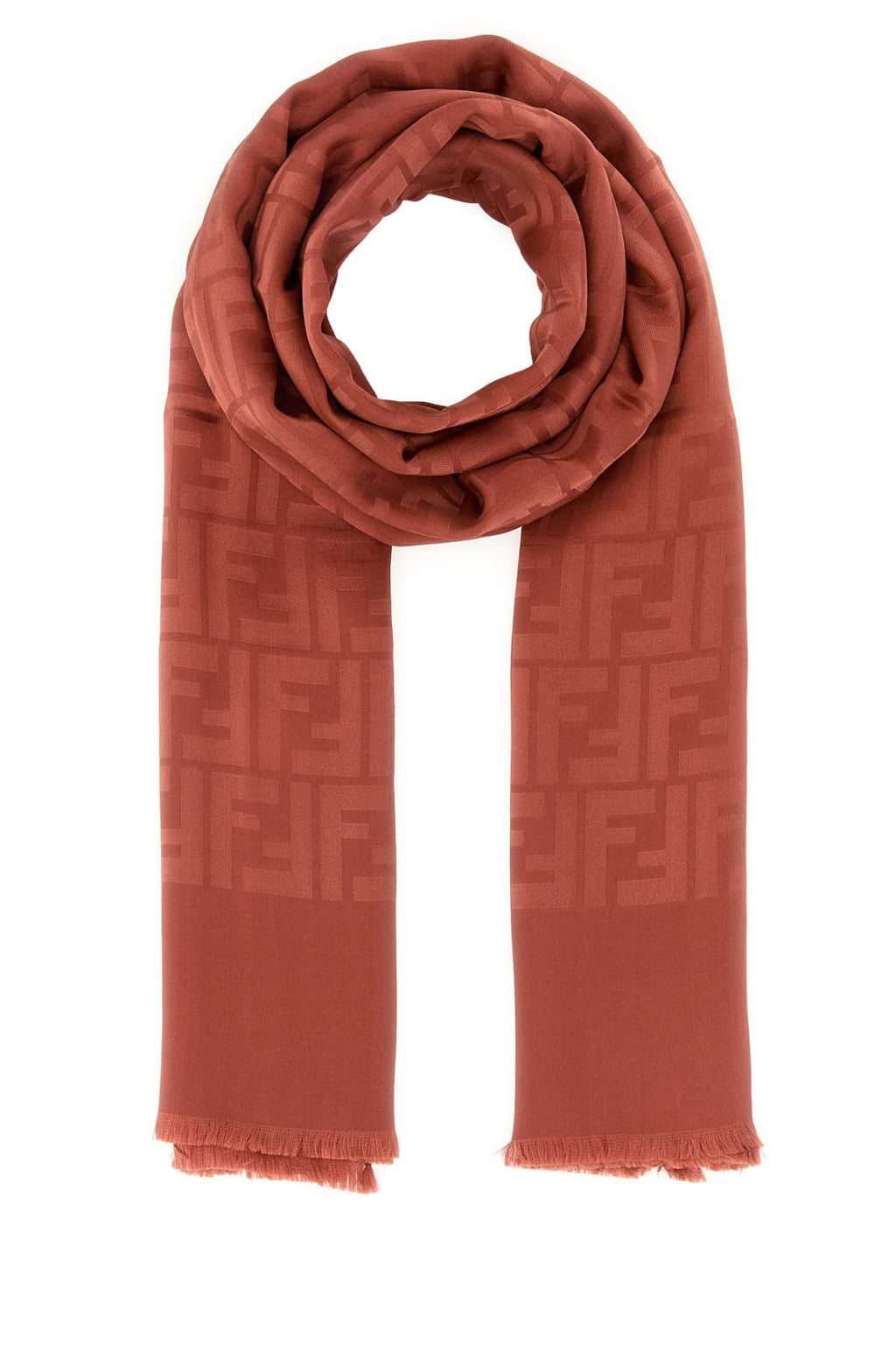 Fendi Women Brick Silk Scarf
