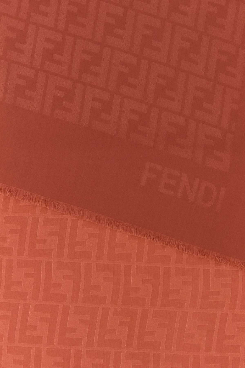 Fendi Women Brick Silk Scarf