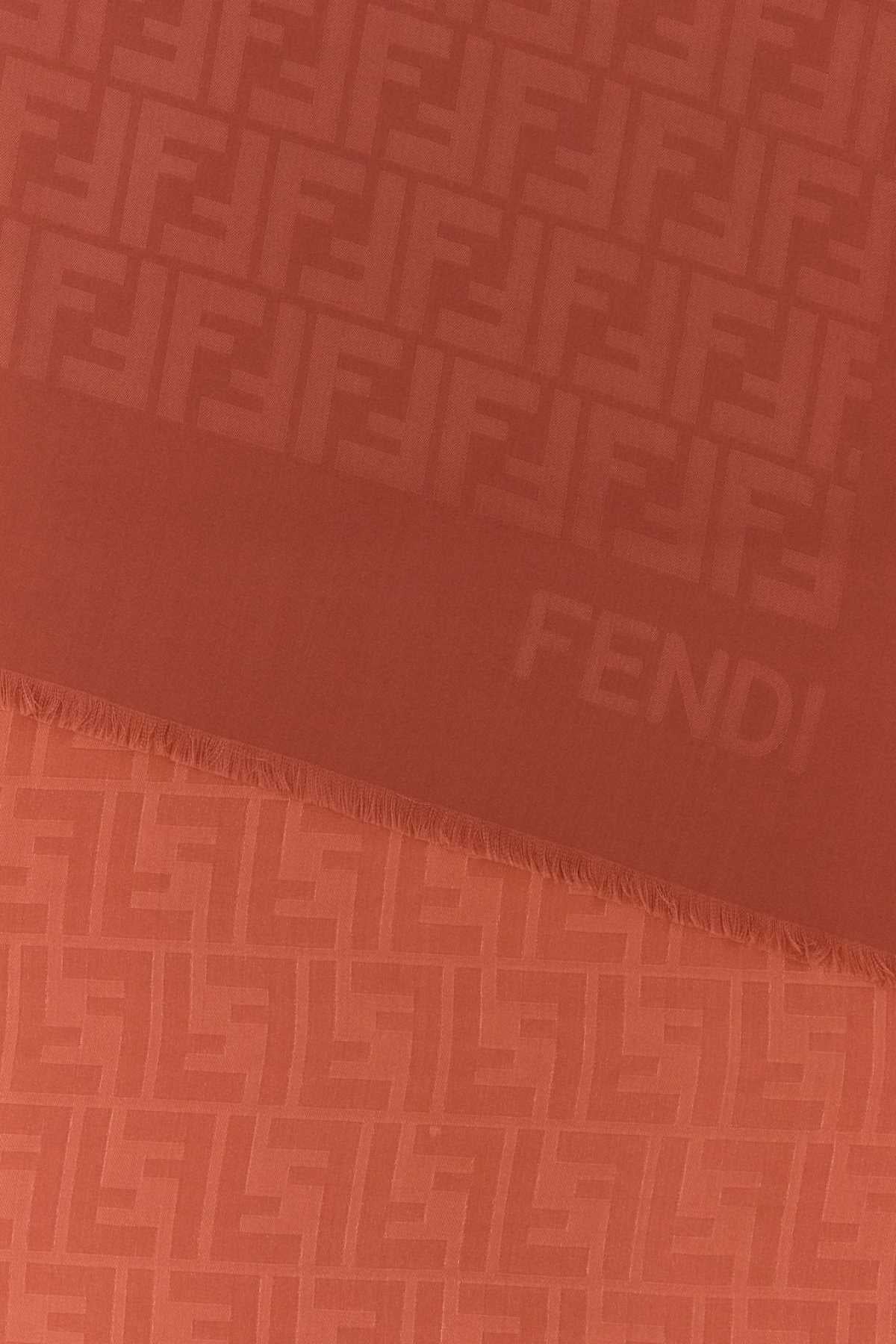 Fendi Women Brick Silk Scarf