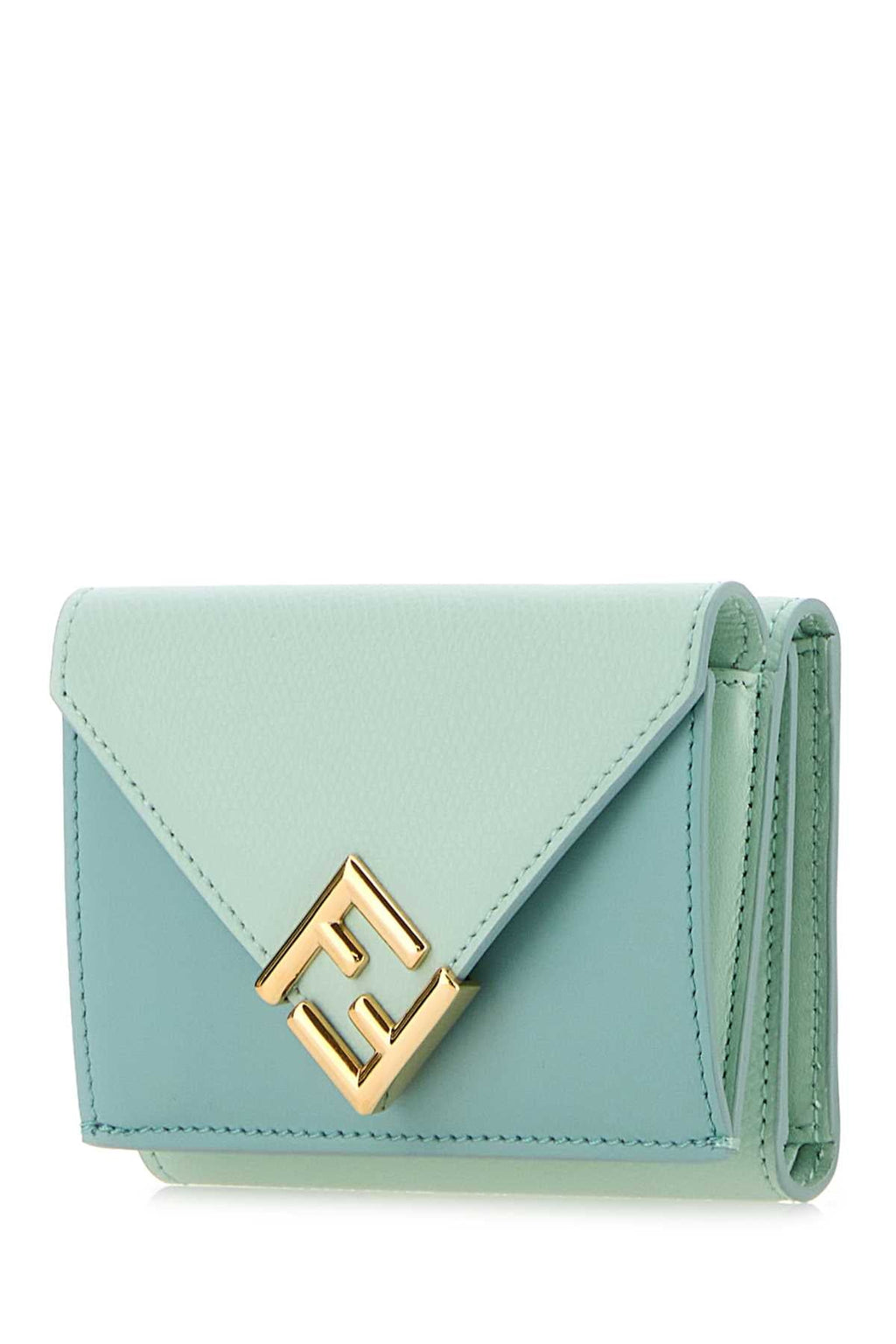 Fendi Women Two-Tone Leather Wallet