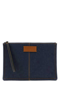 Fendi Men Denim Medium Clutch