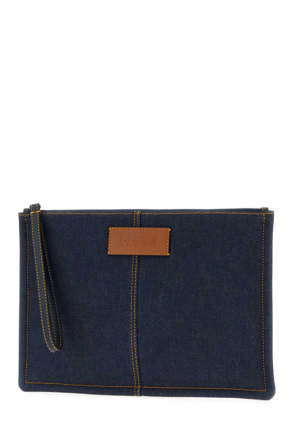 Fendi Men Denim Medium Clutch