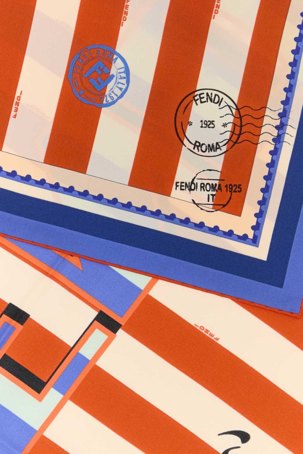 Fendi Women Printed Silk Foulard