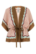 Fendi Women Printed Silk Poncho