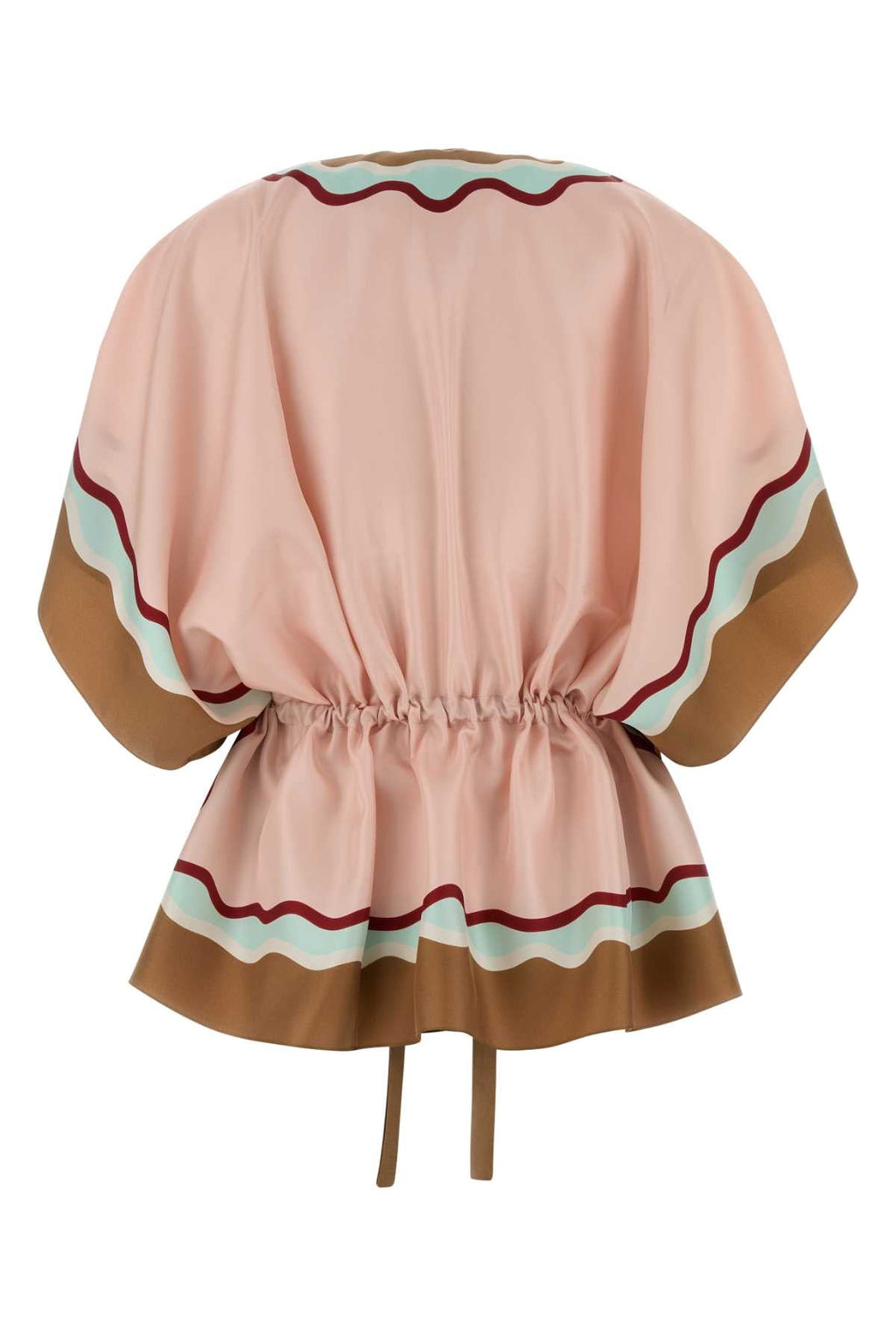 Fendi Women Printed Silk Poncho