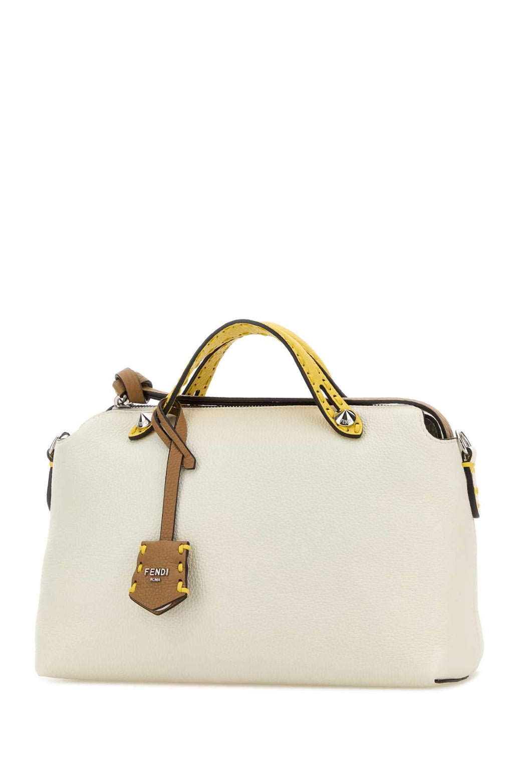 Fendi Women Ivory Leather Medium By The Way Handbag