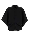 Bottega Veneta Women Black Twill Oversize Shirt