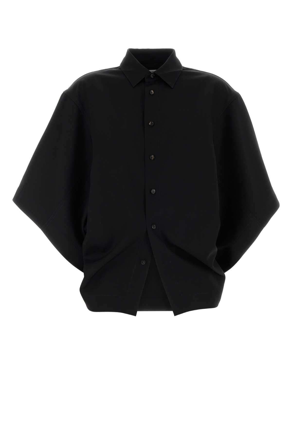 Bottega Veneta Women Black Twill Oversize Shirt