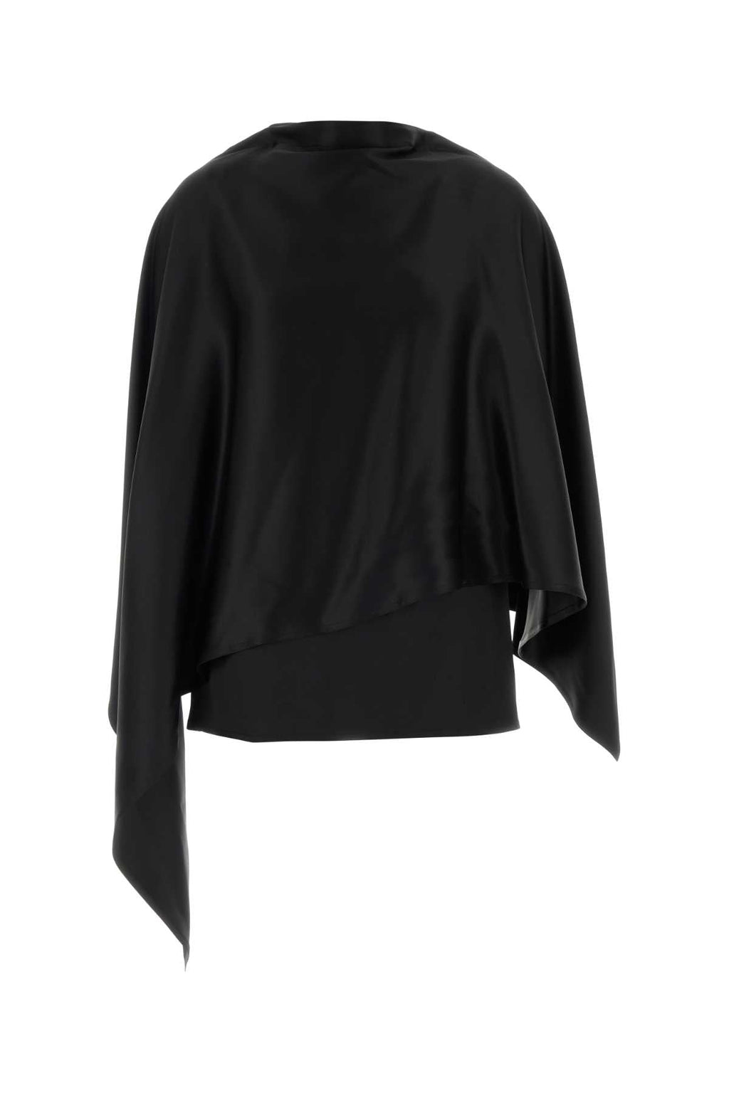 Bottega Veneta Women Black Satin Top