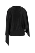 Bottega Veneta Women Black Satin Top