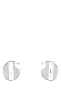Bottega Veneta Women Silver Large Disc Earrings