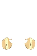Bottega Veneta Women Gold Silver Large Disc Earrings