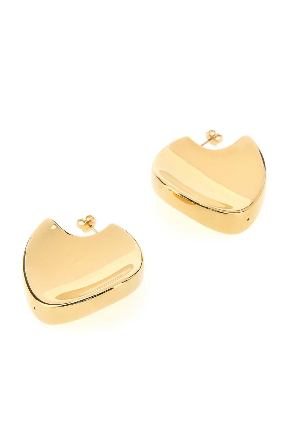 Bottega Veneta Women Gold Silver Large Disc Earrings