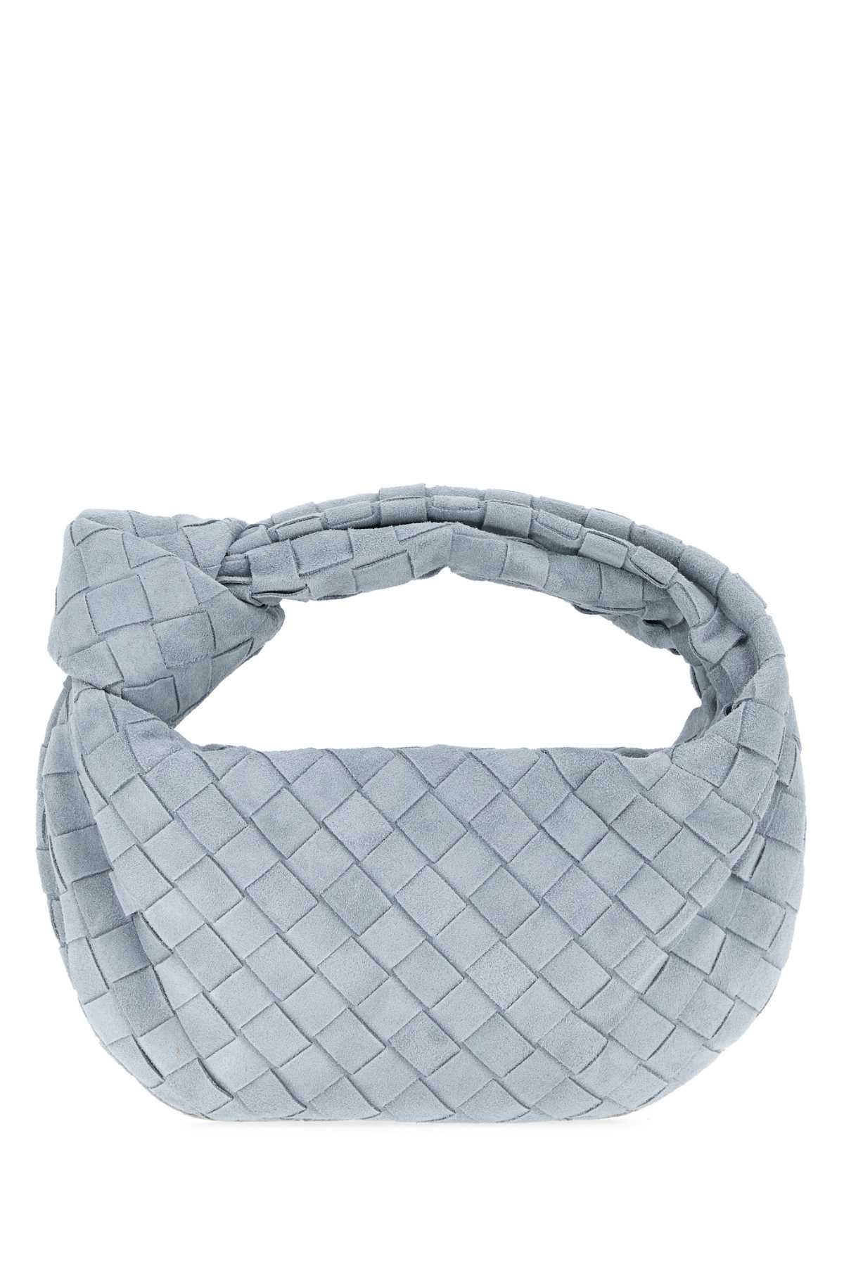 Bottega Veneta Women Light-Blue Suede Mini Jodie Handbag