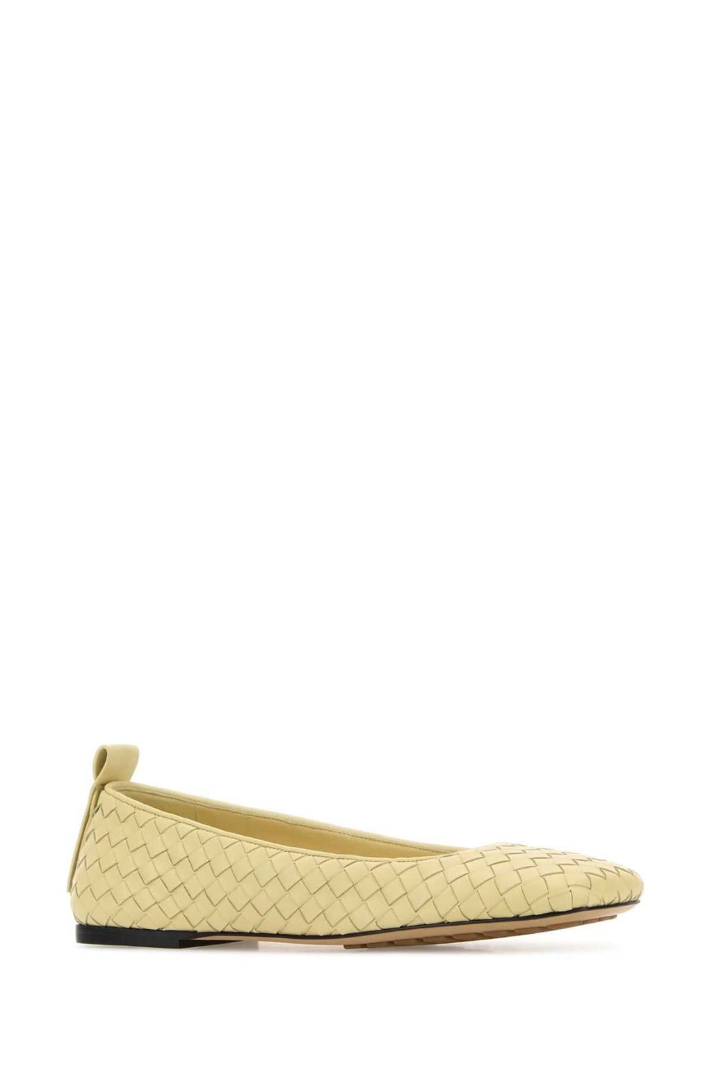 Bottega Veneta Women Yellow Leather Charlotte Ballerinas