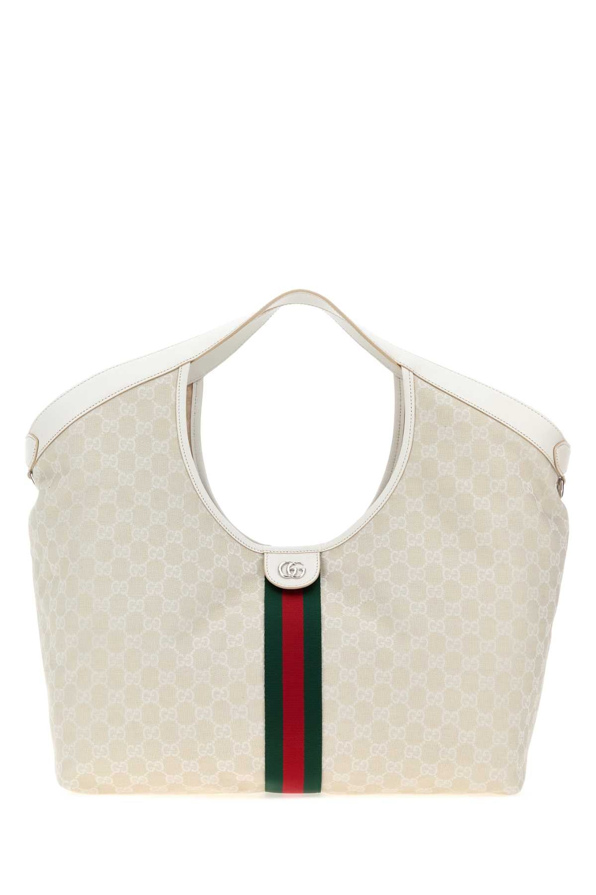 Gucci Women Gg Fabric Large Gucci Giglio Shopping Bag