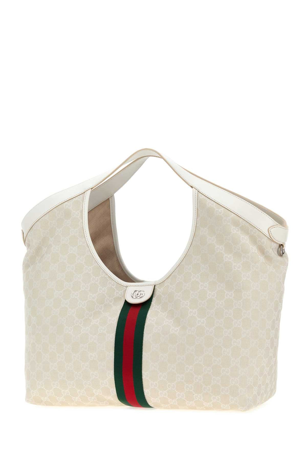 Gucci Women Gg Fabric Large Gucci Giglio Shopping Bag
