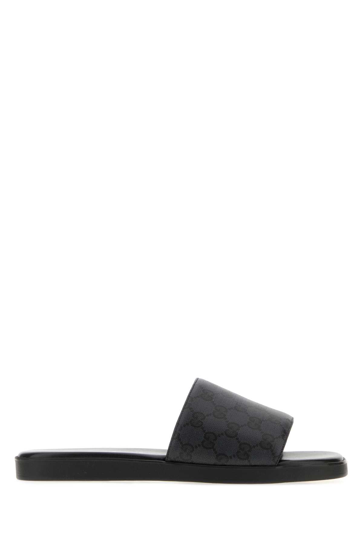 Gucci Men Gg Canvas Slippers