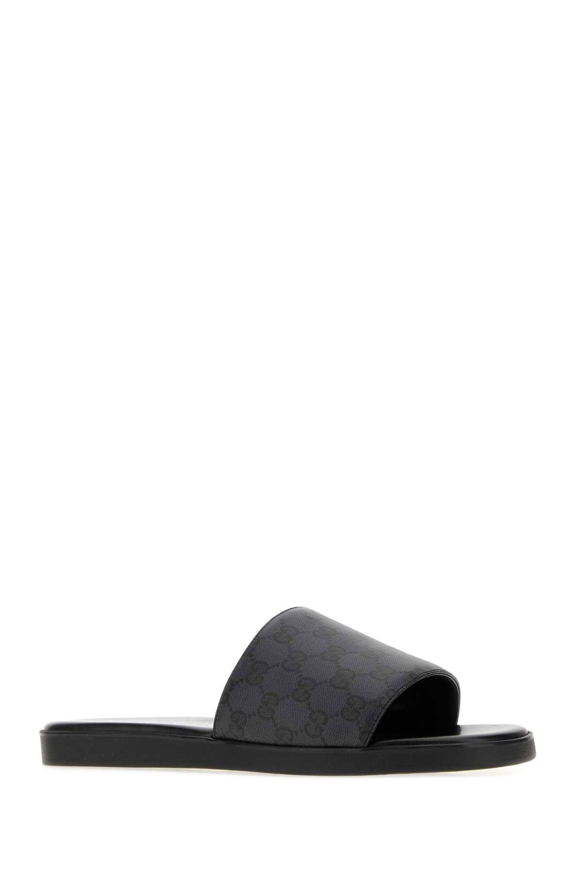 Gucci Men Gg Canvas Slippers