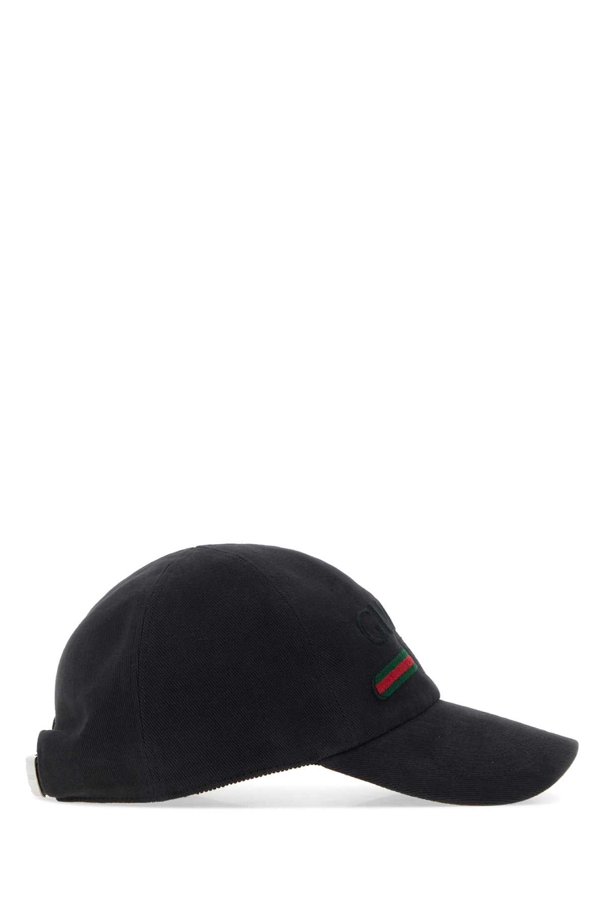 Gucci Men Slate Canvas Baseball Cap