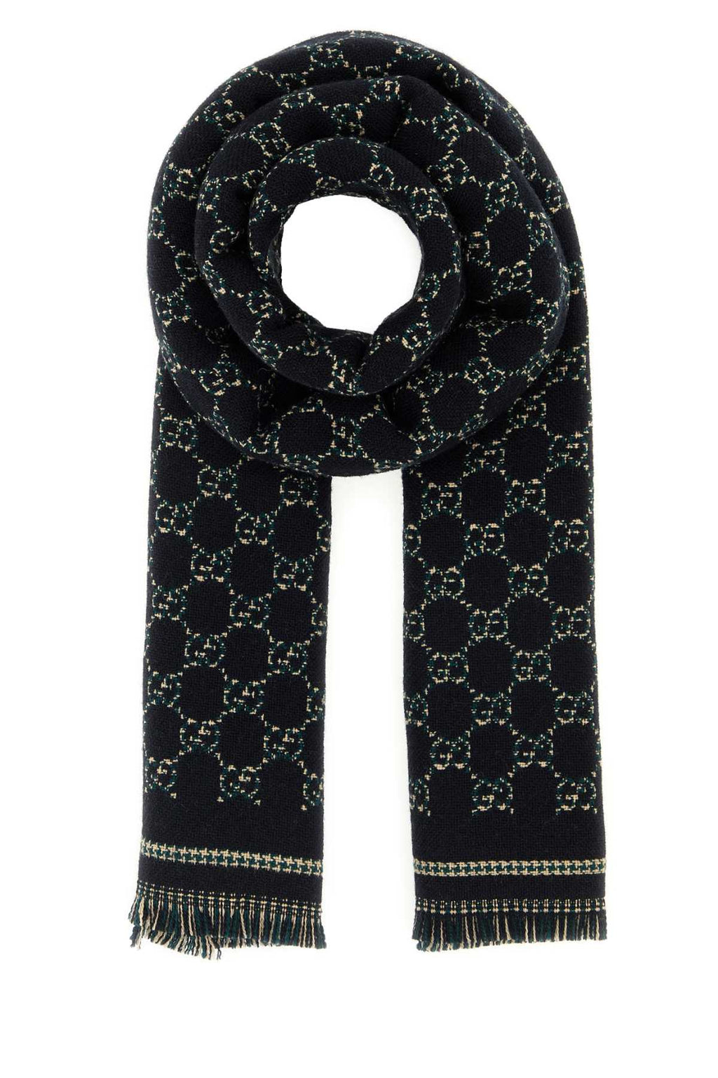 Gucci Men Gg Jacquard Scarf