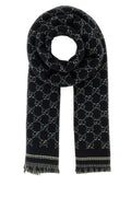 Gucci Men Gg Jacquard Scarf